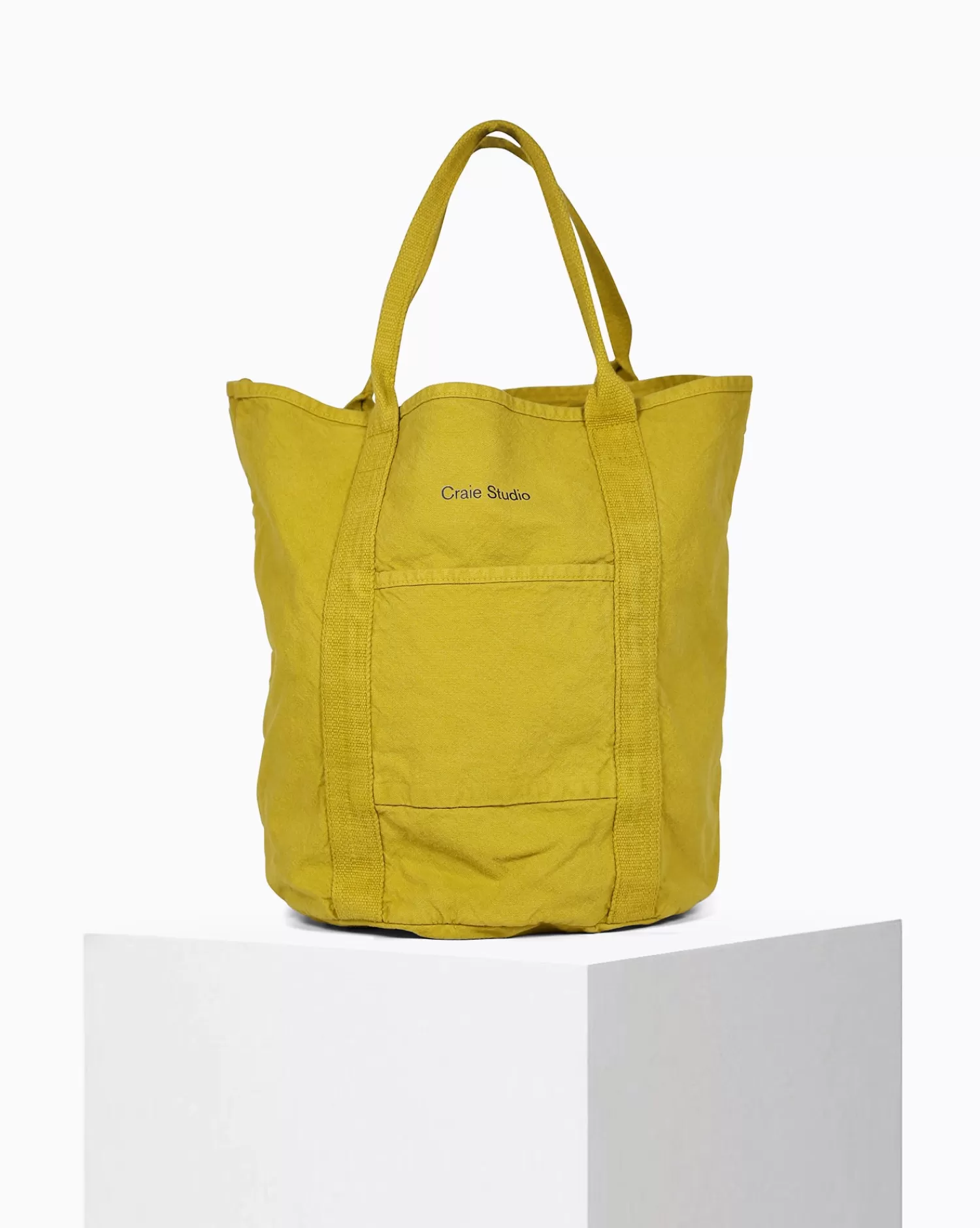 Discount Craie Studio Petit Cabas coton Moutarde Jaune