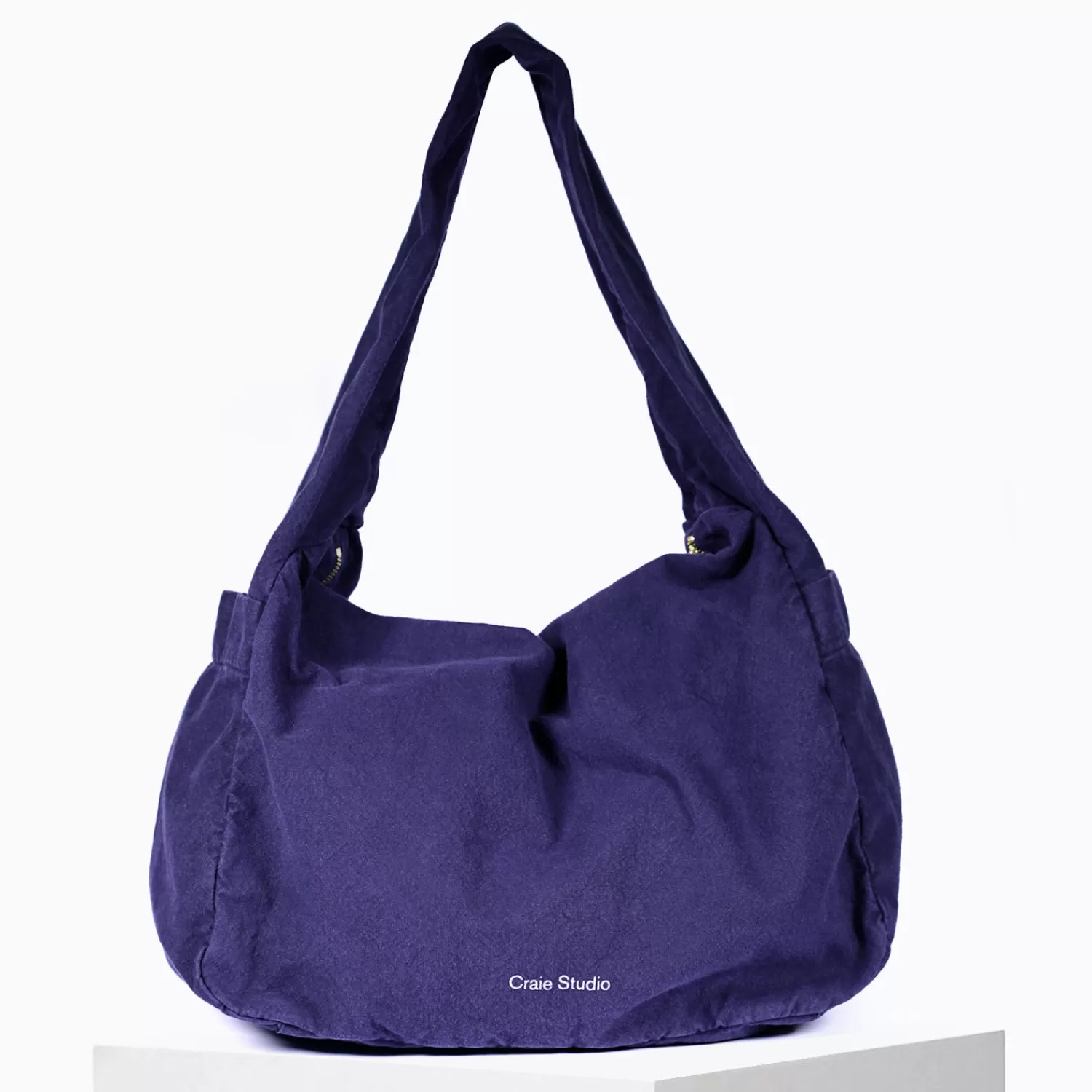 Cheap Craie Studio Petit sac Hobo coton Encre Bleu