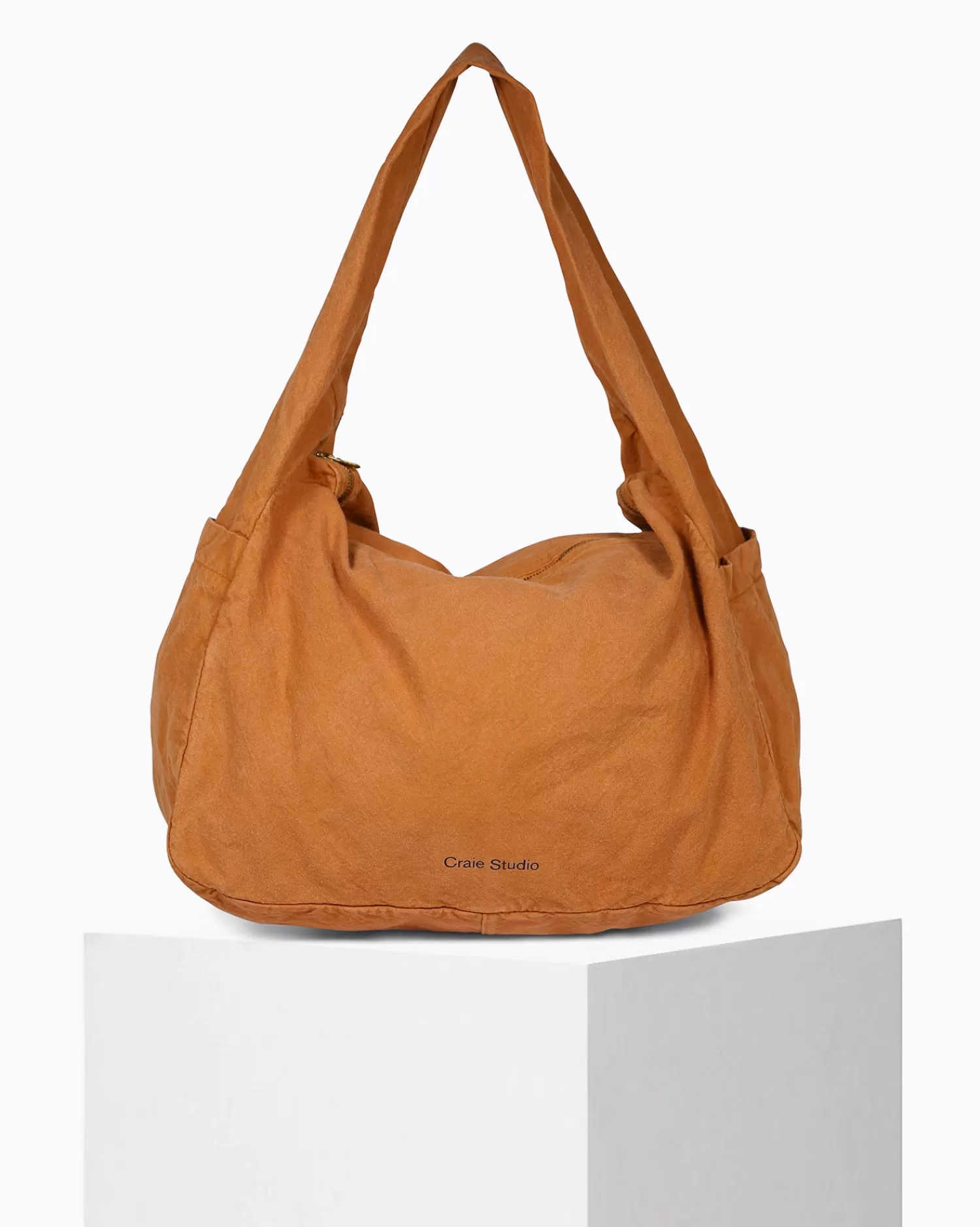 Best Sale Craie Studio Petit sac Hobo coton Fondant Camel