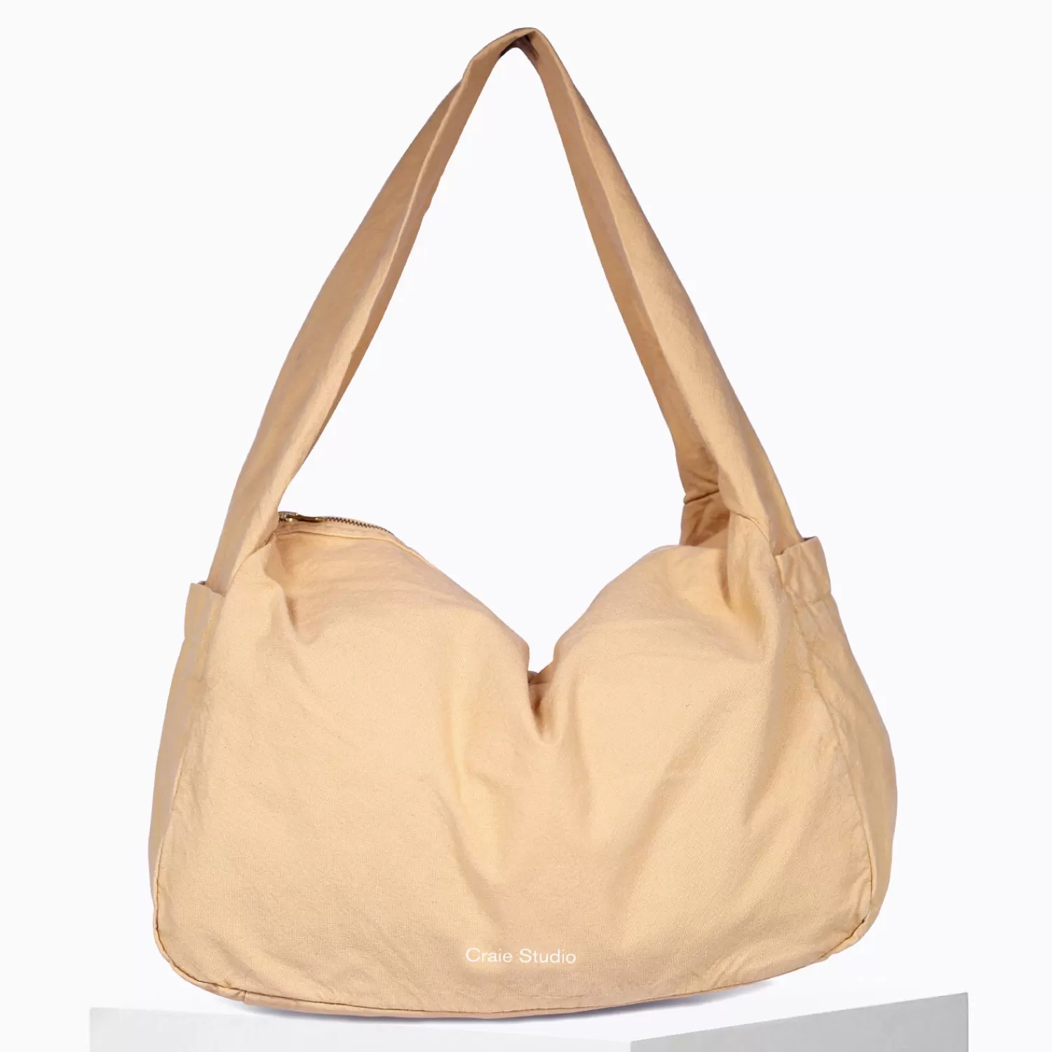 Best Sale Craie Studio Petit sac Hobo coton Nougat Rose