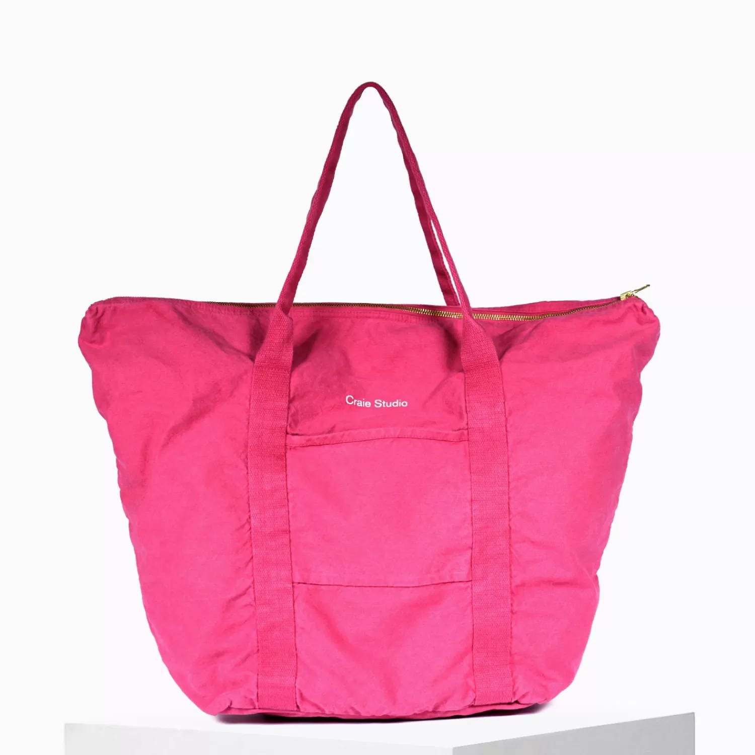 Store Craie Studio Sac 24H coton Dahlia Rose