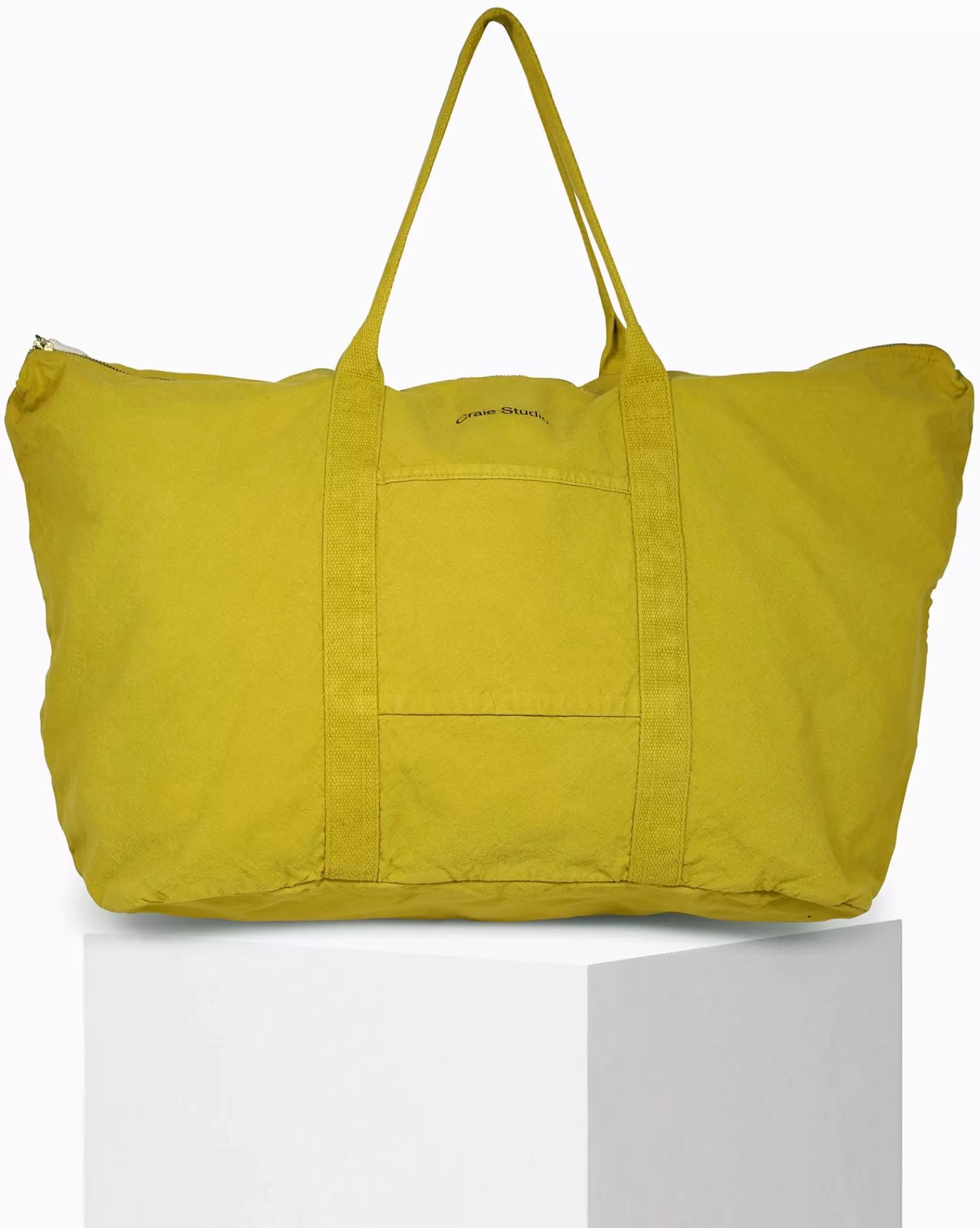 Outlet Craie Studio Sac 48H coton Moutarde Jaune