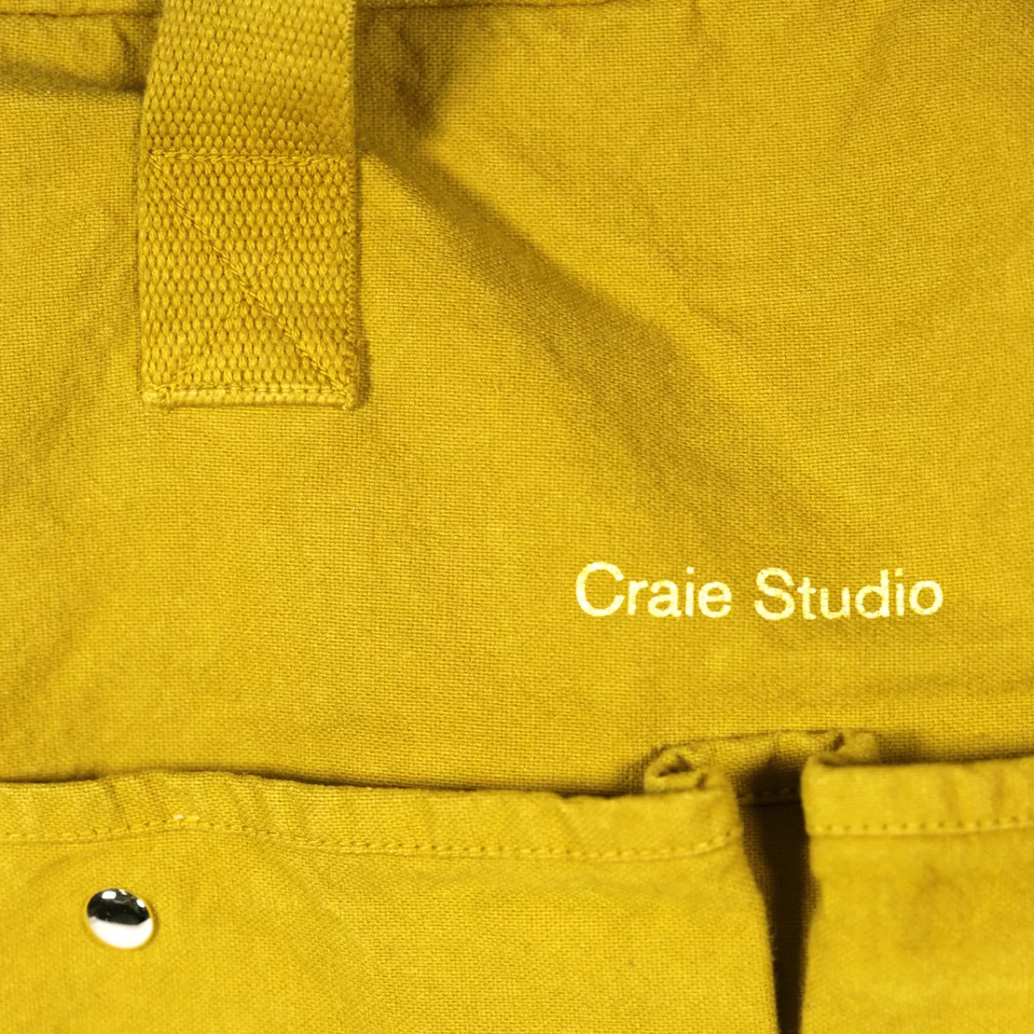 Store Craie Studio Week-end Bag coton Epices Jaune