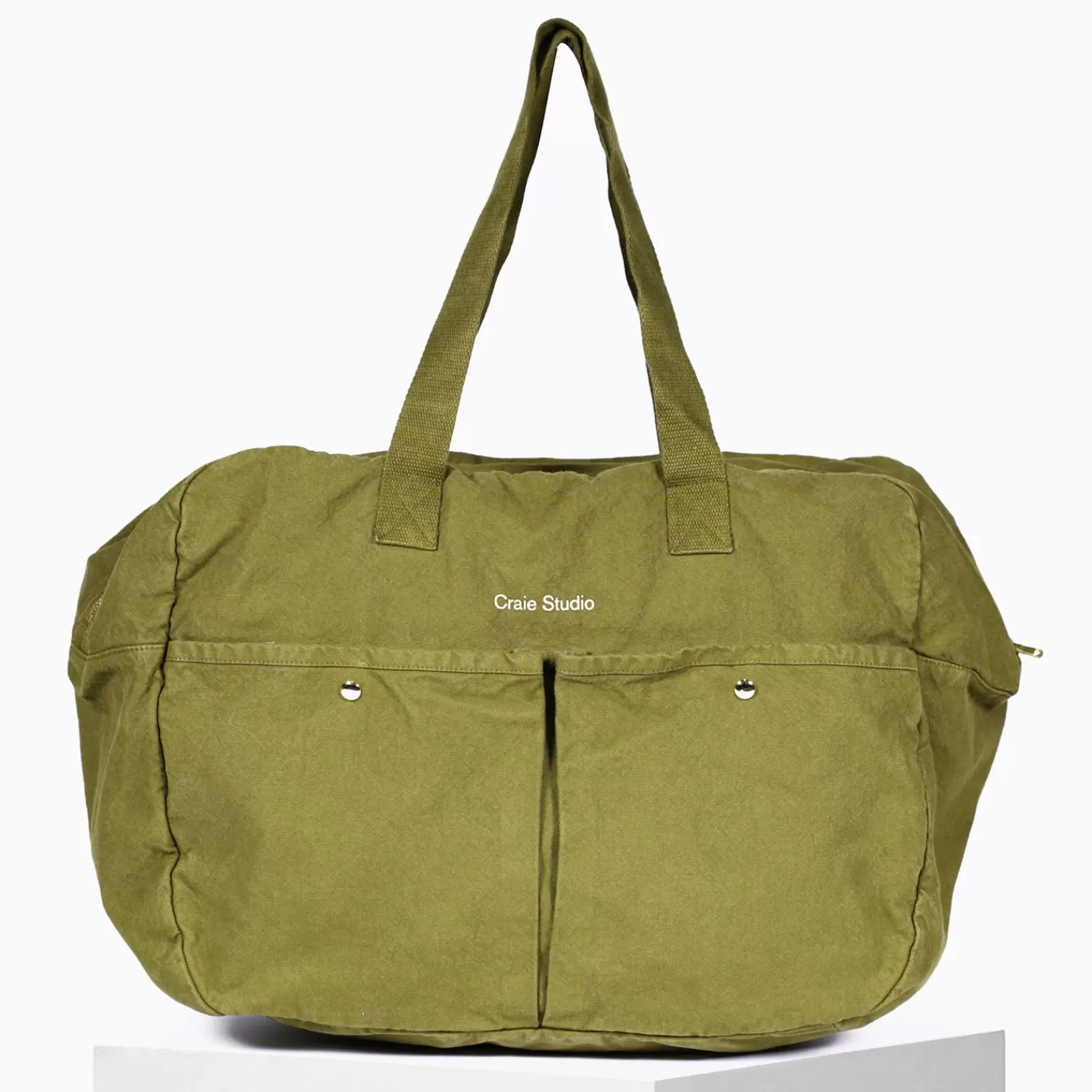 Cheap Craie Studio Week-end Bag coton Vert Kaki