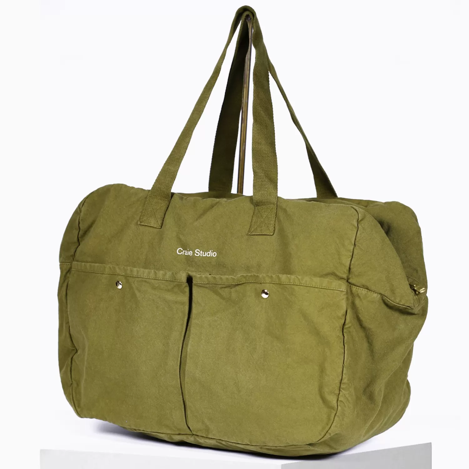 Cheap Craie Studio Week-end Bag coton Vert Kaki